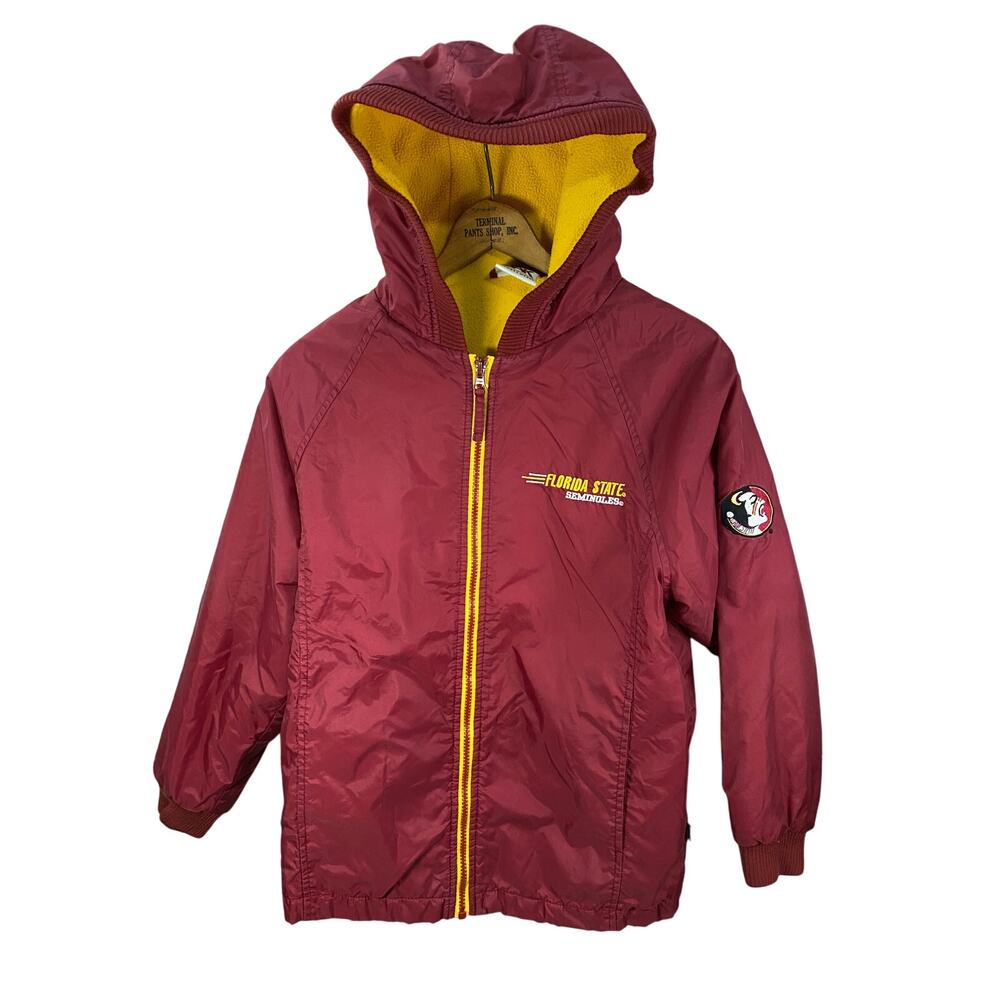 Vintage Red Oak Florida State Seminoles Jacket Youth M 10-12 Full Zip Team Logo